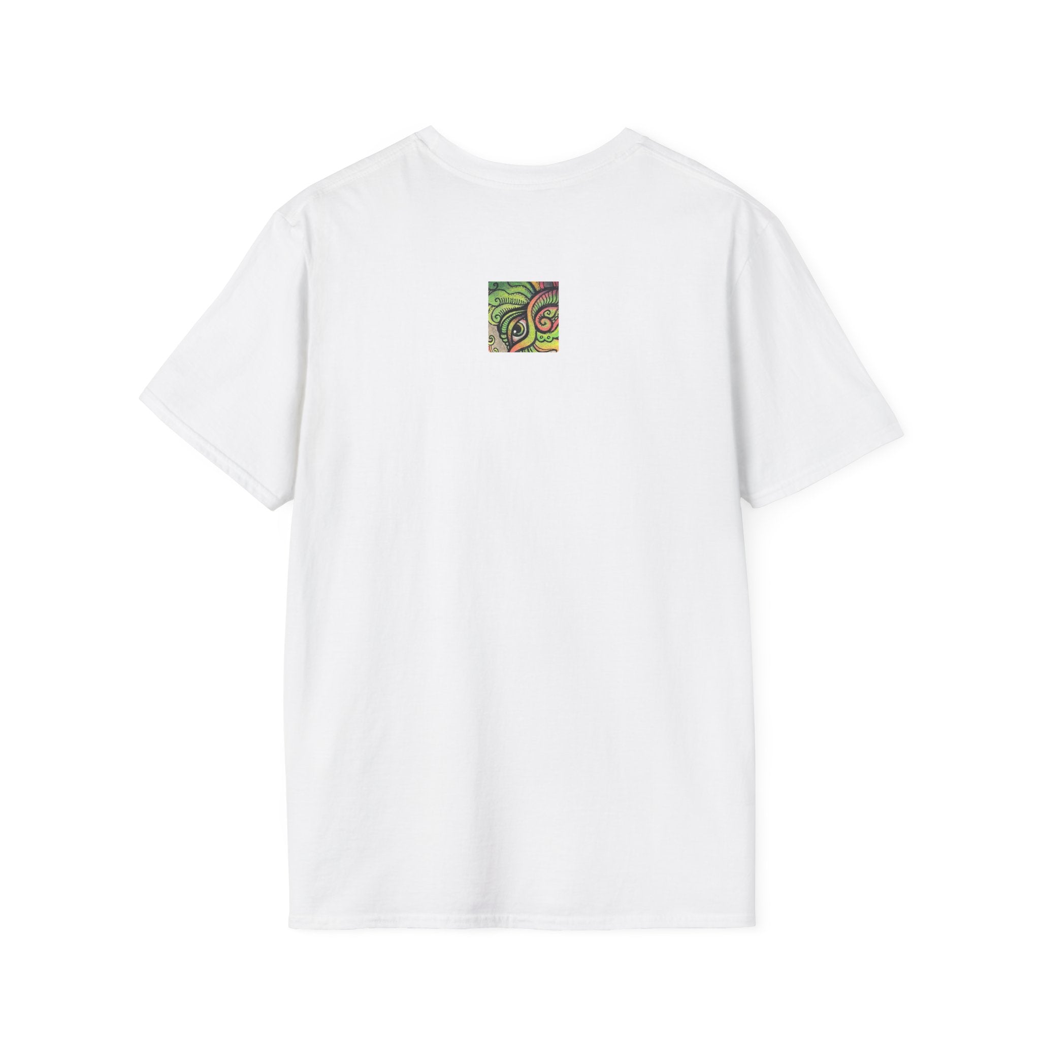 Psychedelic Green Mandala T-Shirt — Abstract Tribal Circle Art Tee #h84210