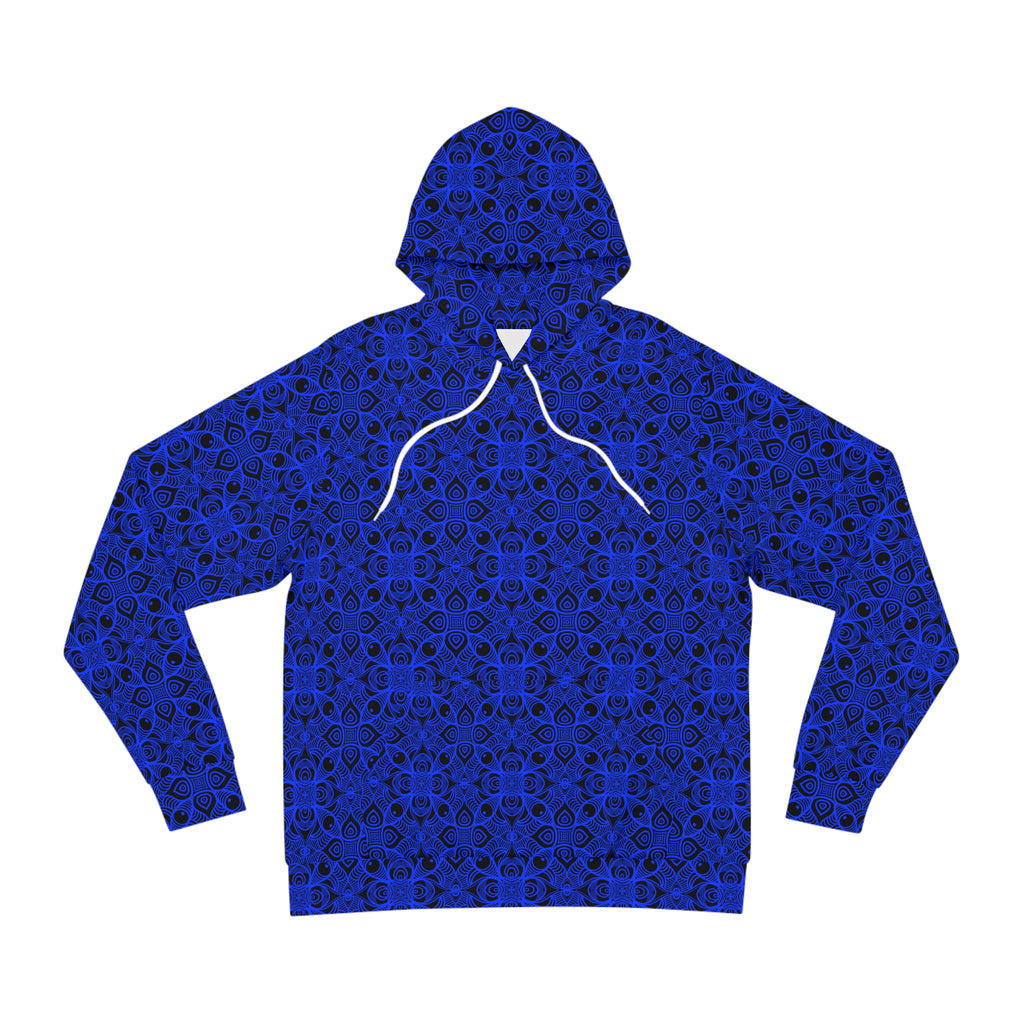 Blue Kaleidoscope Pattern Hoodie – All-Over Print Fashion Hoodie #h1144007
