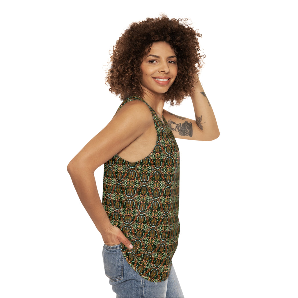 Bohemian Paisley All-Over Print Tank #kh0874