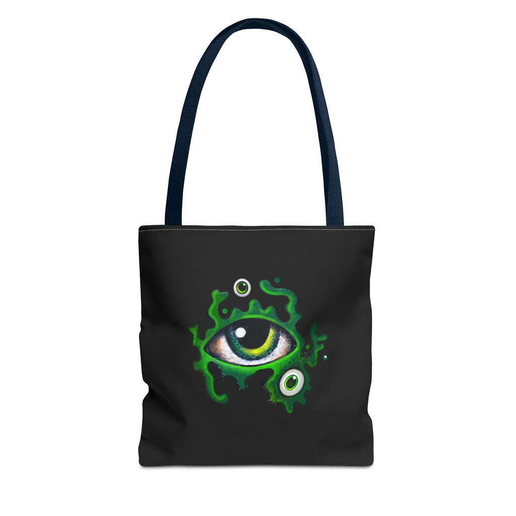 Green Mystic Eye Tote Bag – All-Over Print Gothic Style Shopper #g778975