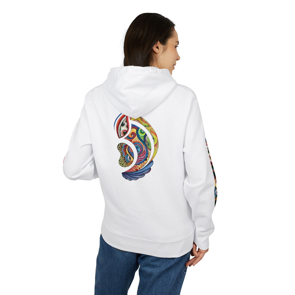 Graphic Hoodie — Colorful Psychedelic Lip & Swirl Design #h4334