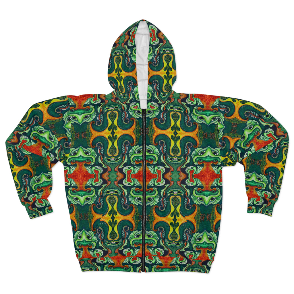Psychedelic Kaleidoscope Zip Hoodie #iu86229081