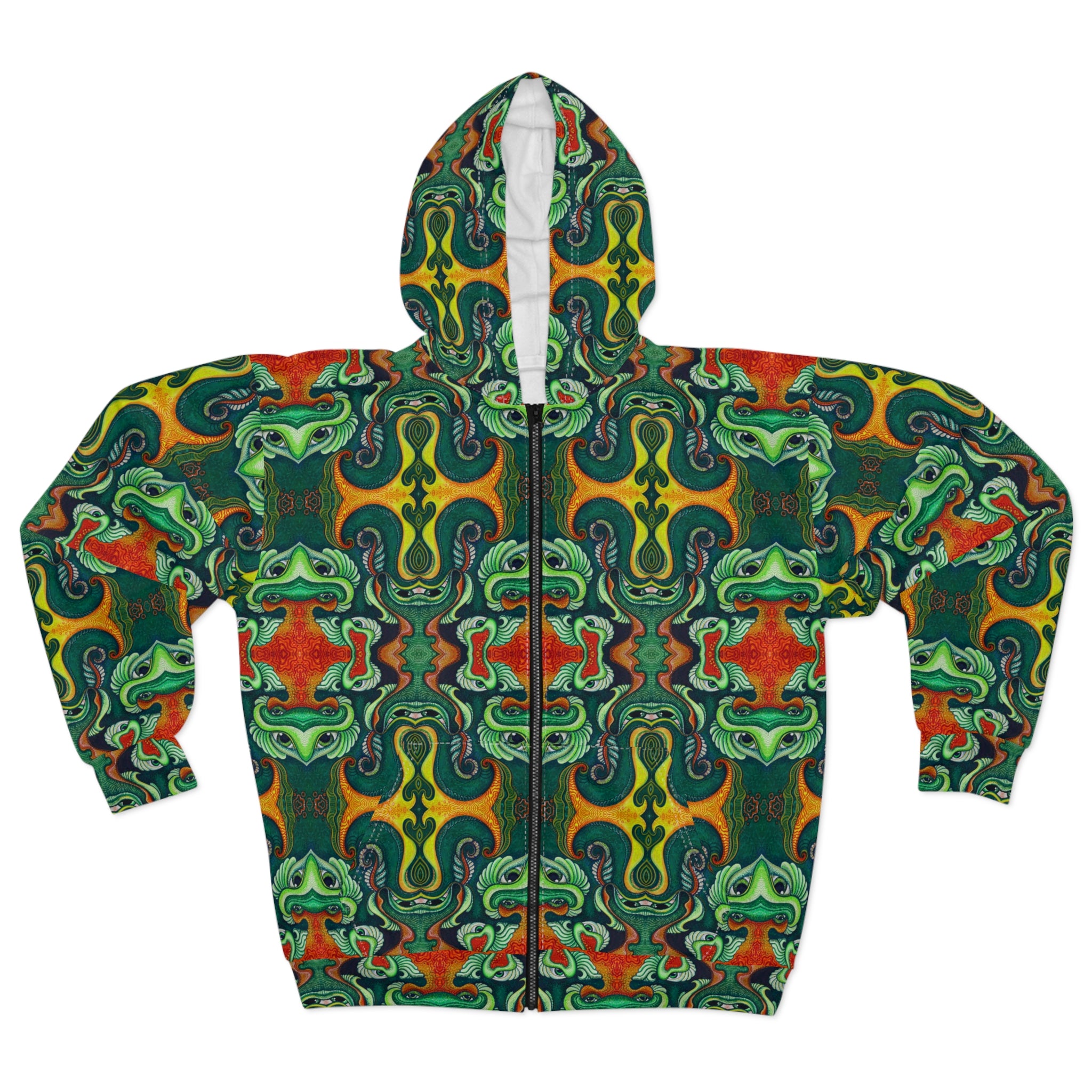 Psychedelic Kaleidoscope Zip Hoodie #iu86229081