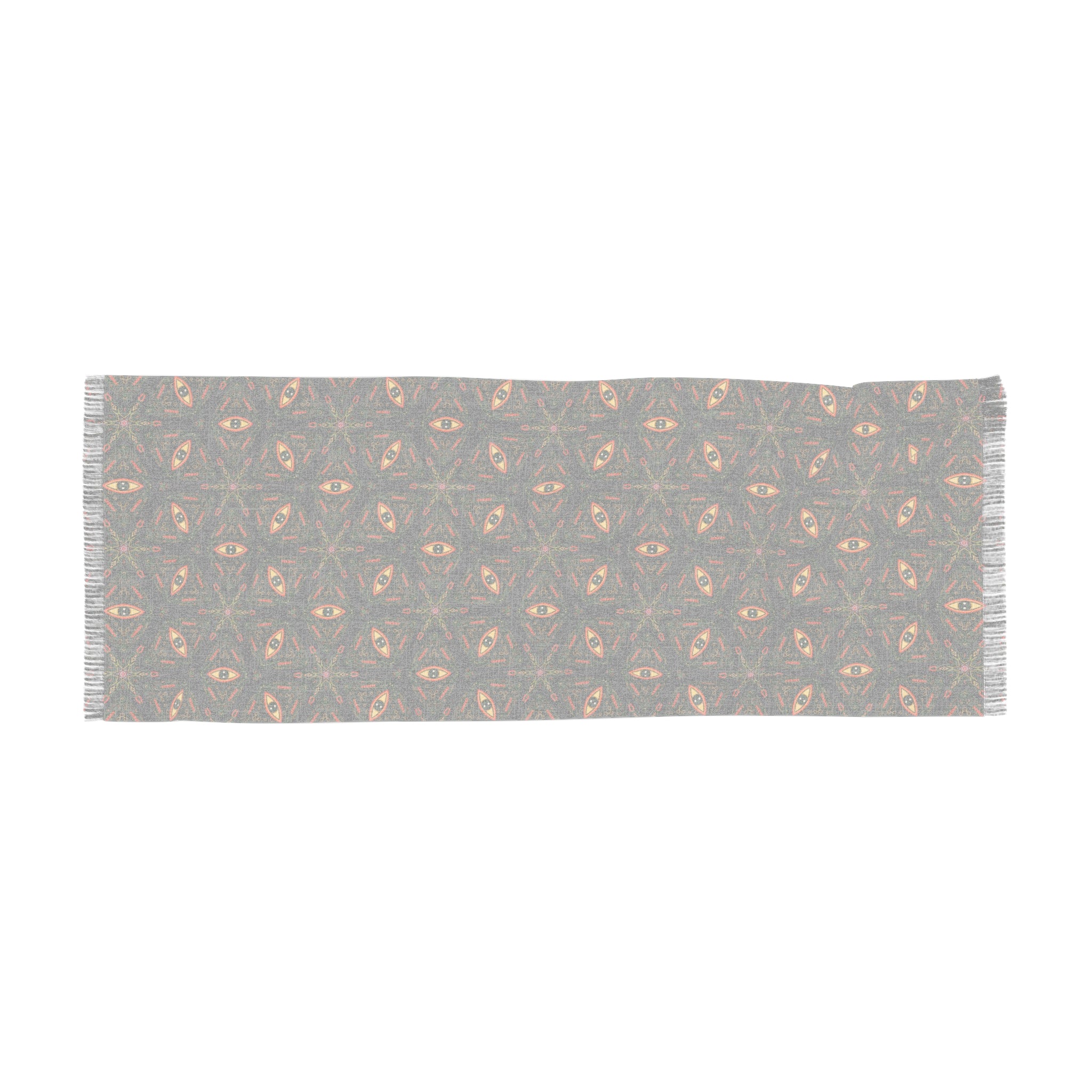 Mystic Eye Light Scarf — Geometric Kaleidoscope Pattern, Lightweight Fashion Wrap #h987692