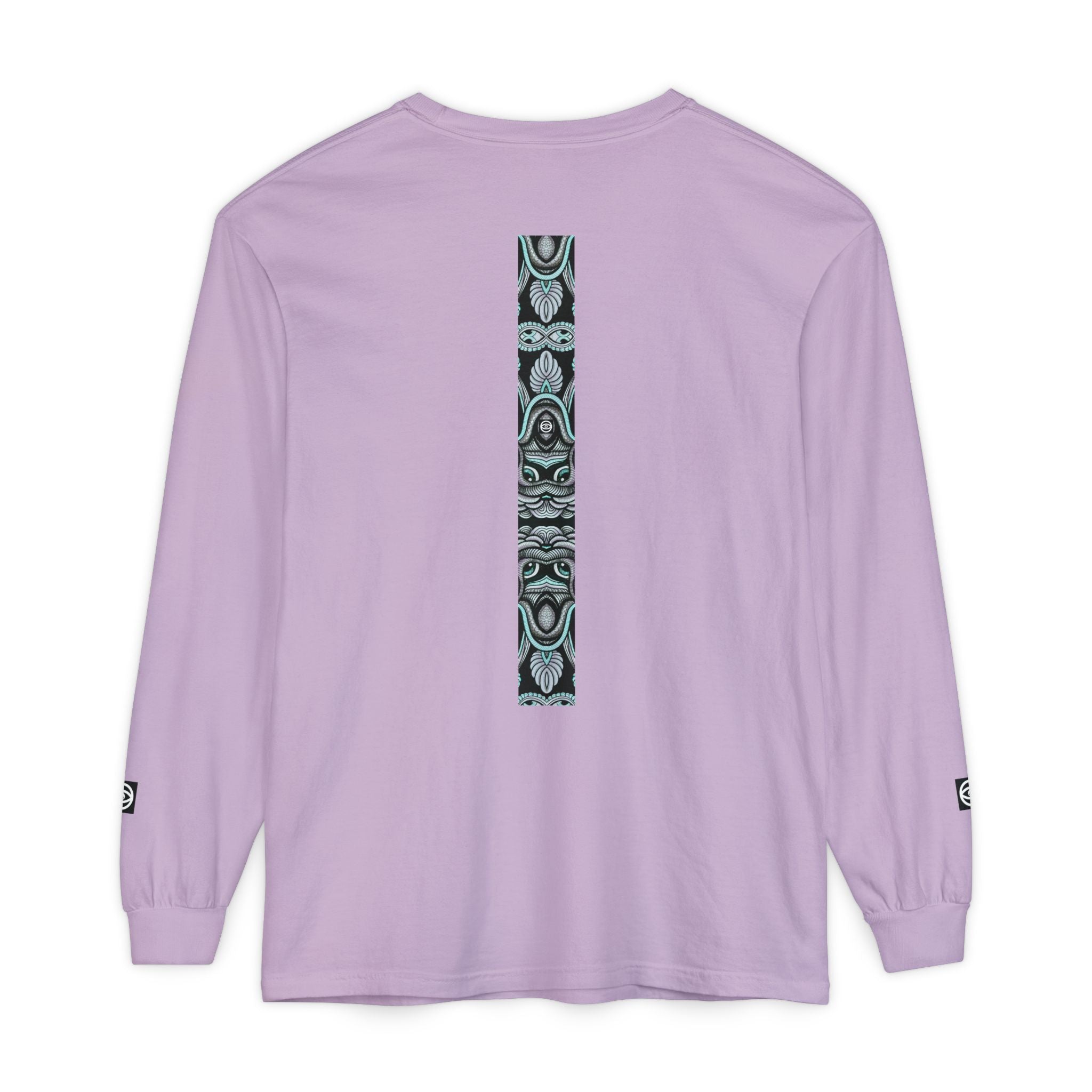 Men's/Women's Long Sleeve T-Shirt — Vertical Geometric Stripe Graphic #kjgd64258