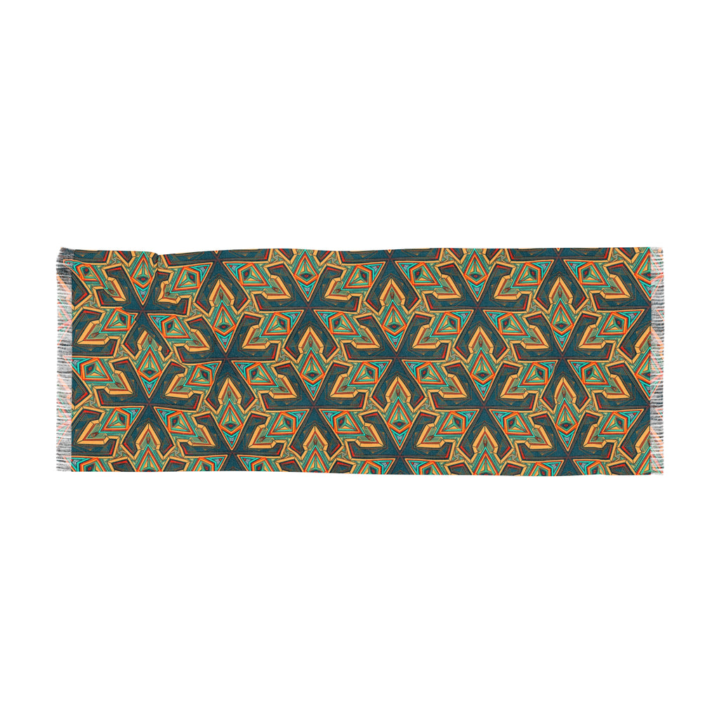 Geometric Starlight Scarf — Lightweight Boho Patterned Wrap #g663255