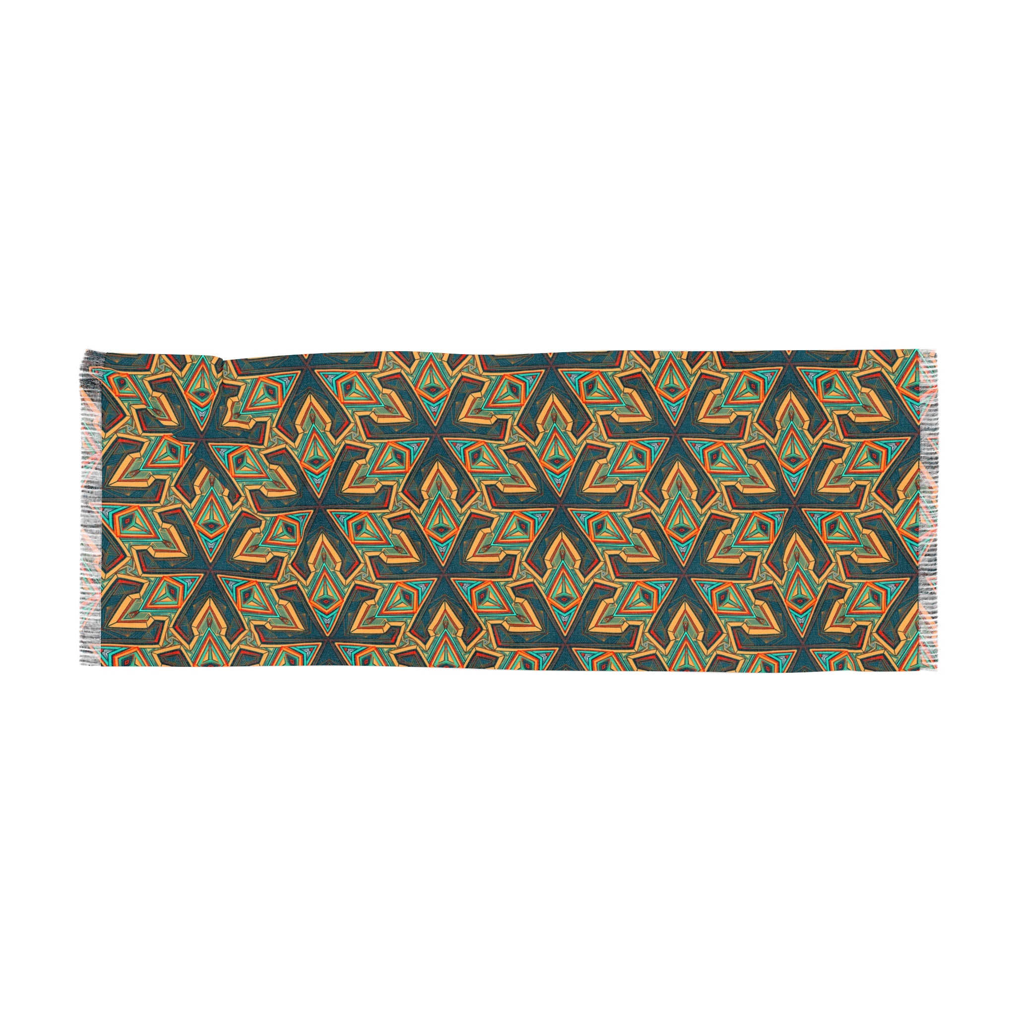 Geometric Starlight Scarf — Lightweight Boho Patterned Wrap #g663255