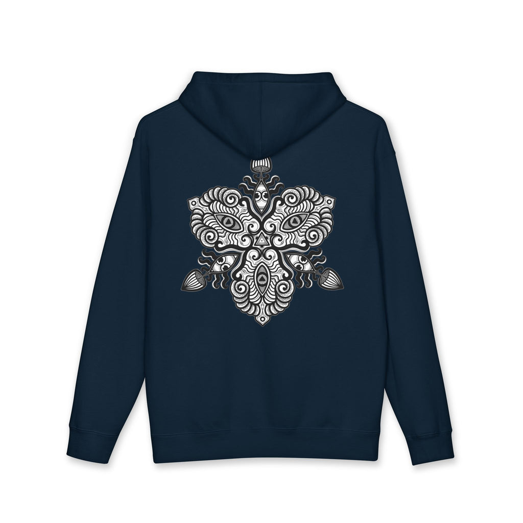 Hoodie — Intricate Black Tribal Mandala Skull Design #x8765467