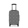 Black & White Moroccan Tile Luggage Cover - Travel Protector for Suitcases #as4463