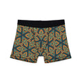 Geometric Olive Pattern Men's Boxer Briefs — All-Over Print Comfort
