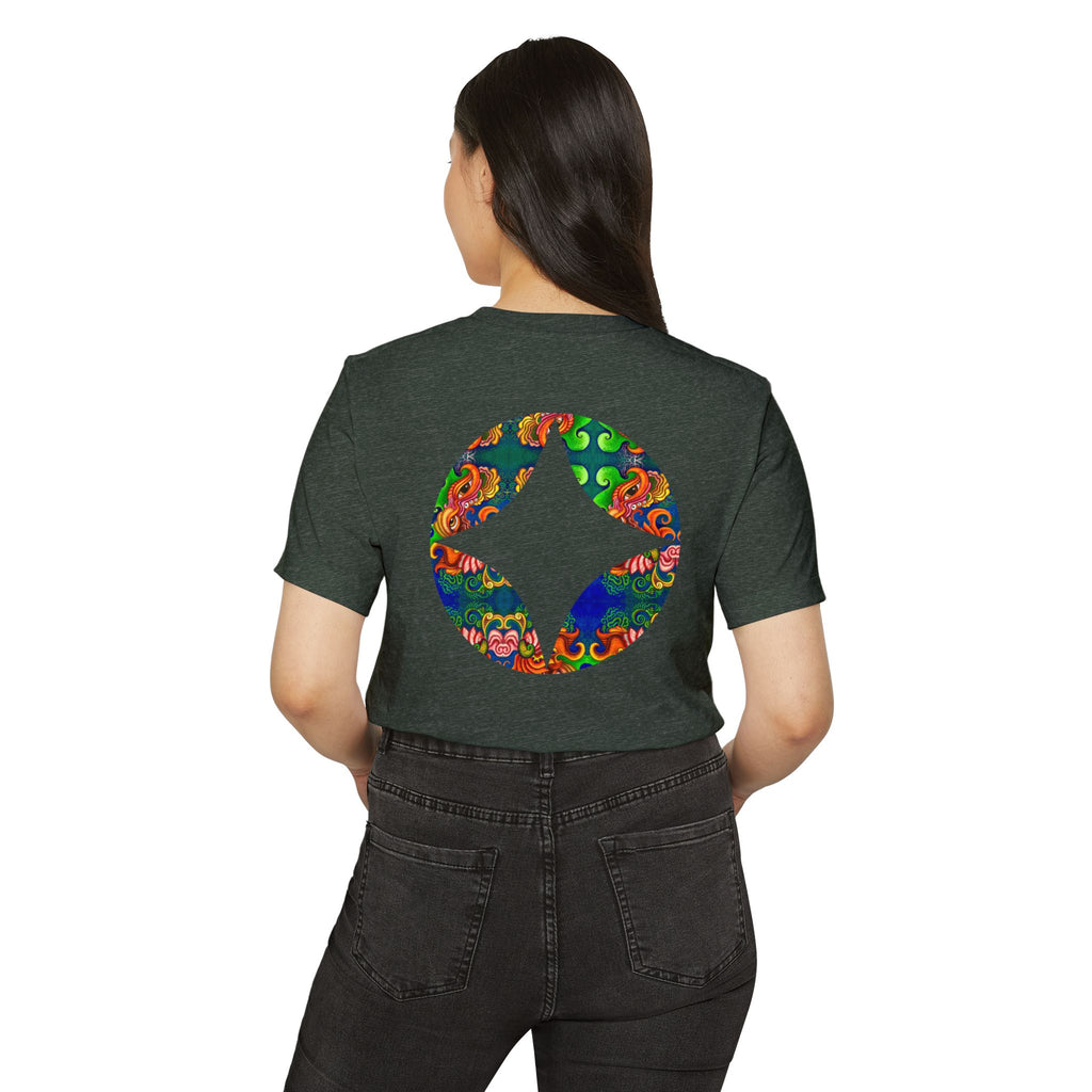 Psychedelic Floral Diamond T‑Shirt — Colorful Retro Pattern Tee #oigr88443