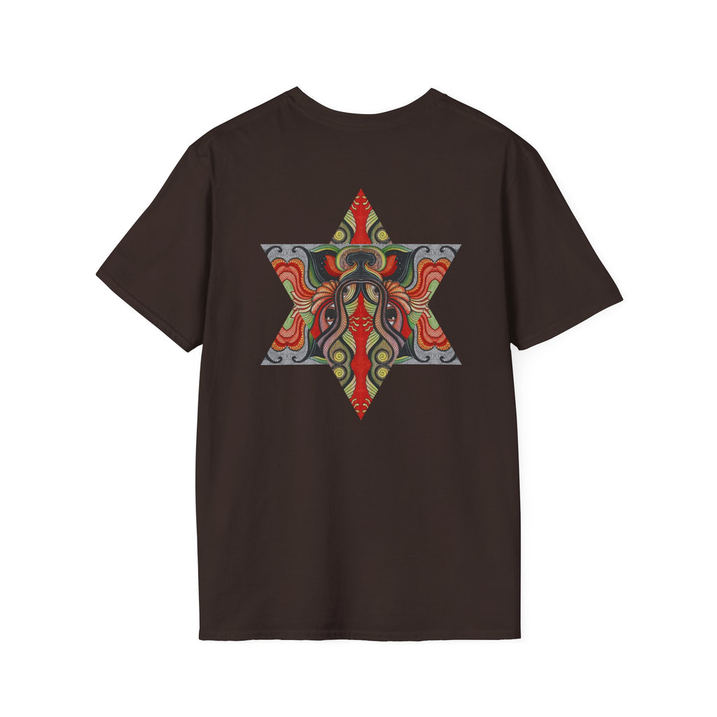 Keyhole & Star Psychedelic Graphic T-Shirt #fd763