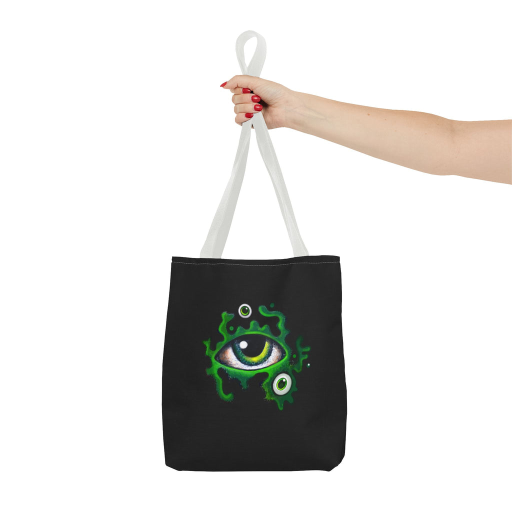 Green Mystic Eye Tote Bag – All-Over Print Gothic Style Shopper #g778975