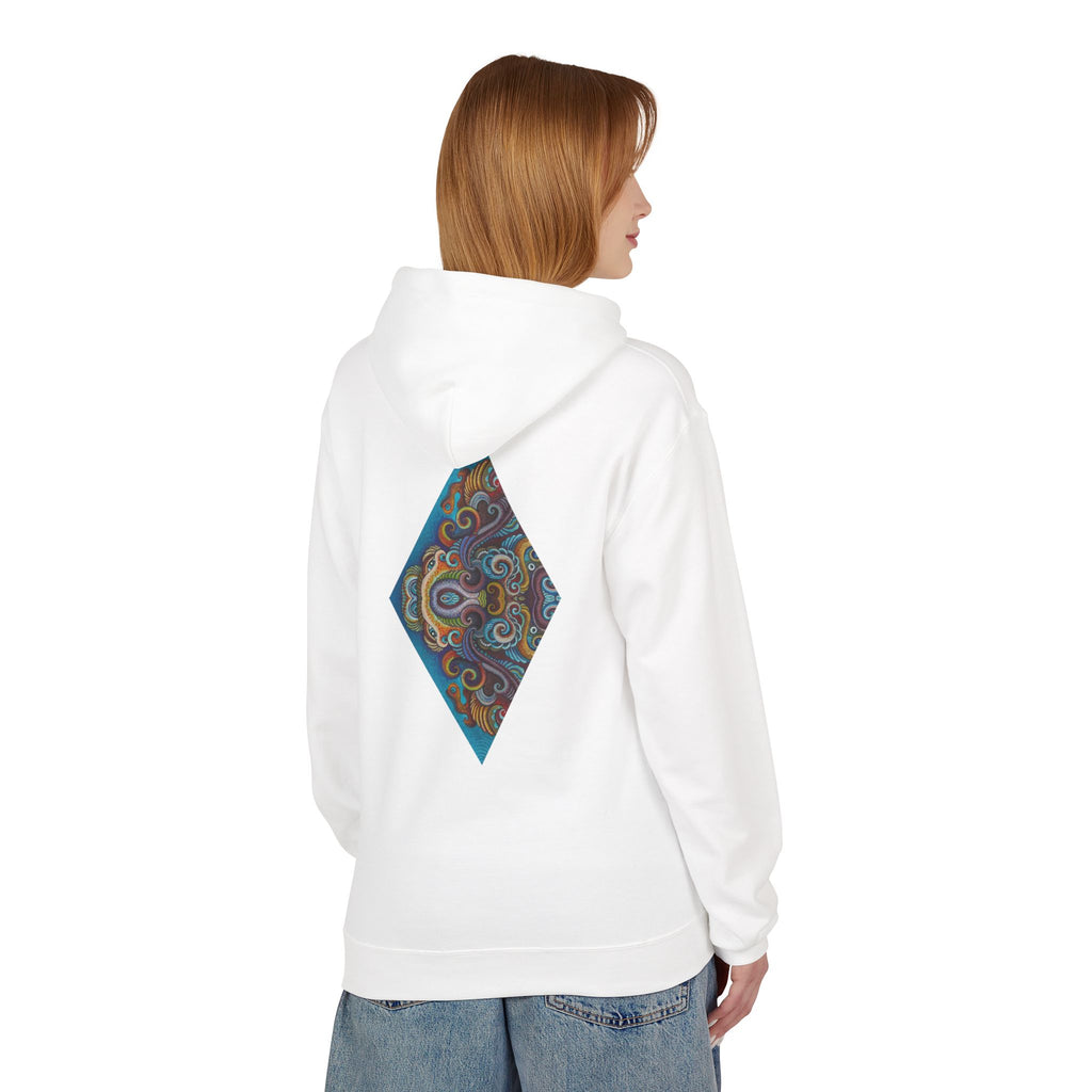 Hoodie — Colorful Geometric Tribal Diamond Print #g765889