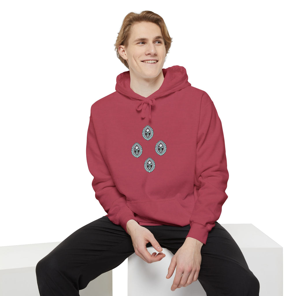 Hoodie — Geometric Mystic Pattern Diamond Back Print #gmh13