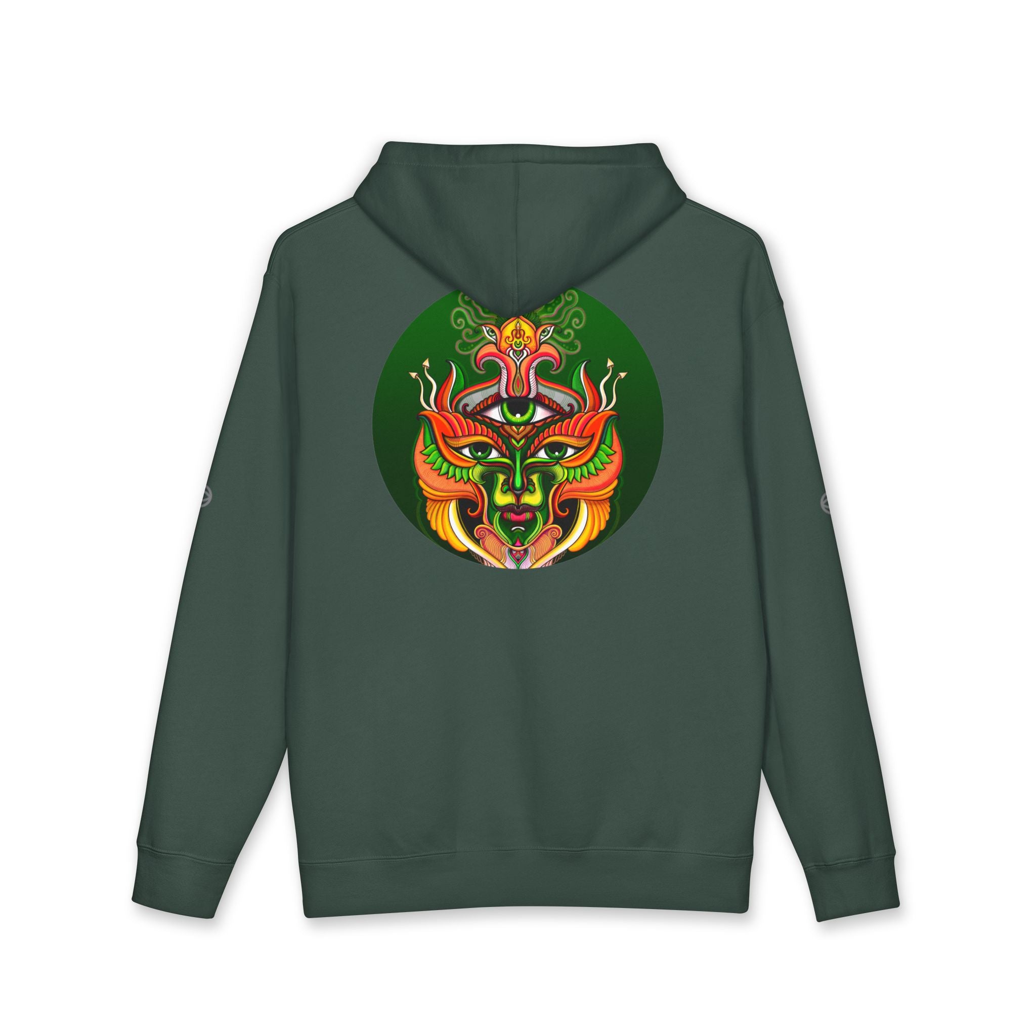 Hoodie — Vibrant Tribal Mask Graphic Pullover #h976345