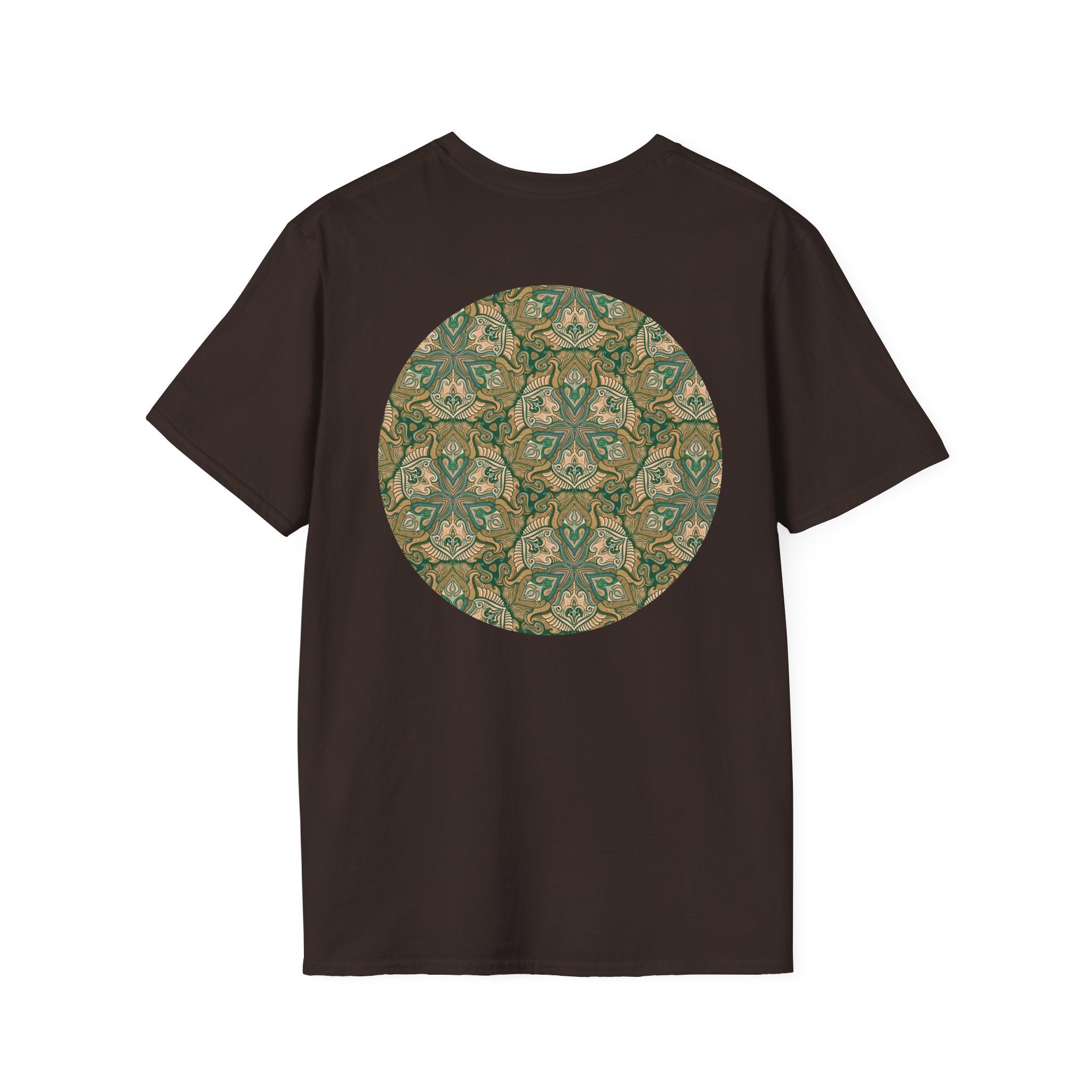 Green Celtic Knot Mandala T-Shirt | Floral Shamrock Pattern
