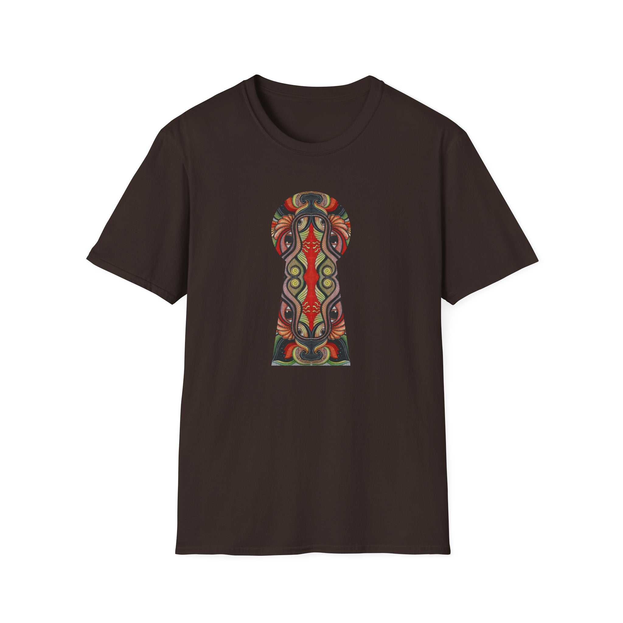Keyhole & Star Psychedelic Graphic T-Shirt #fd763