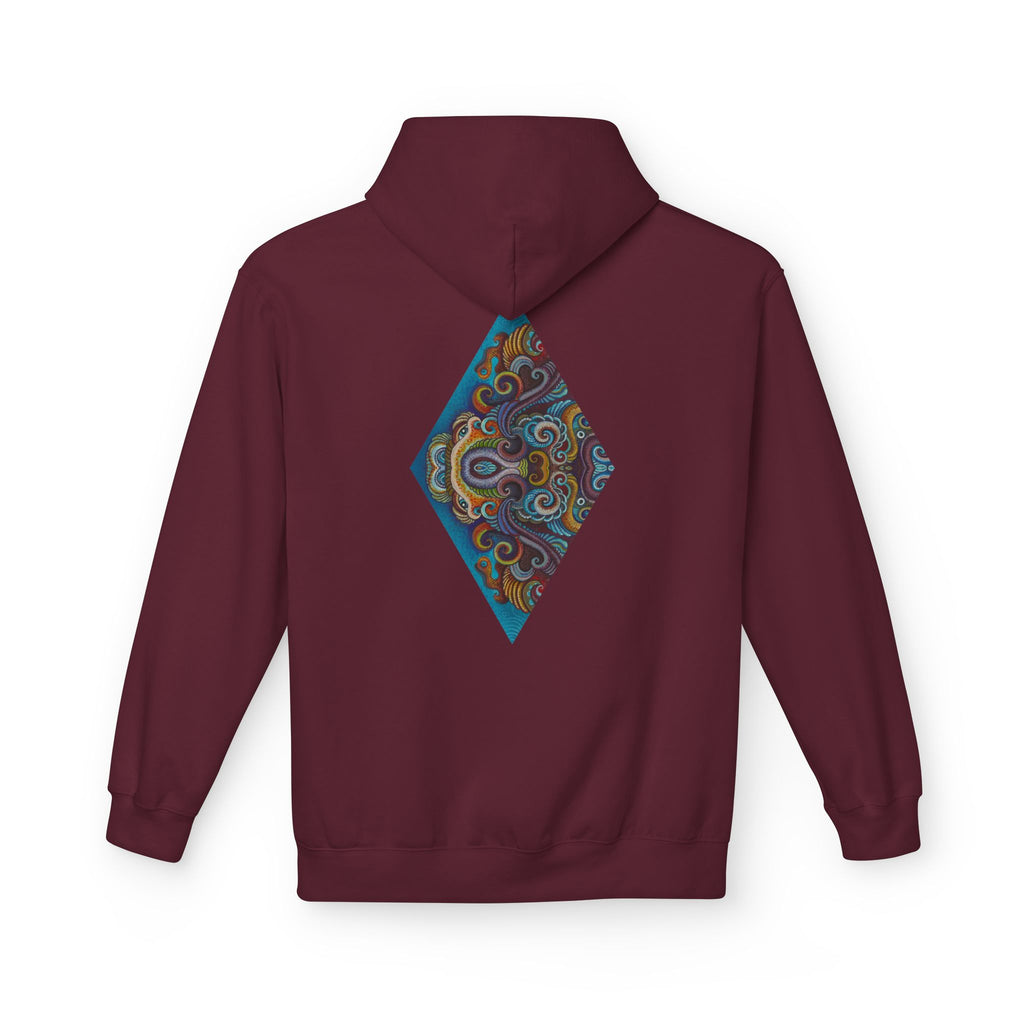 Hoodie — Colorful Geometric Tribal Diamond Print #g765889