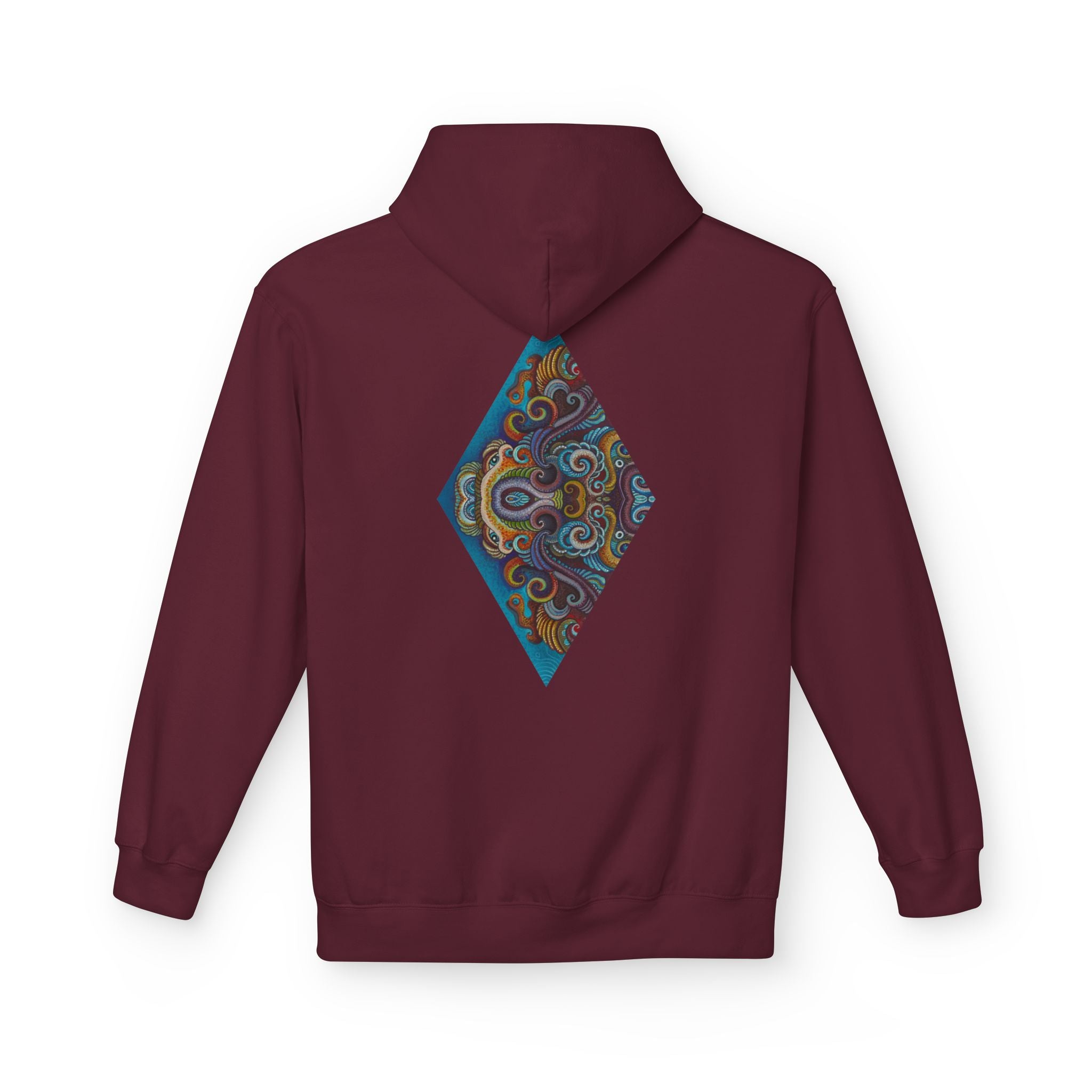 Hoodie — Colorful Geometric Tribal Diamond Print #g765889