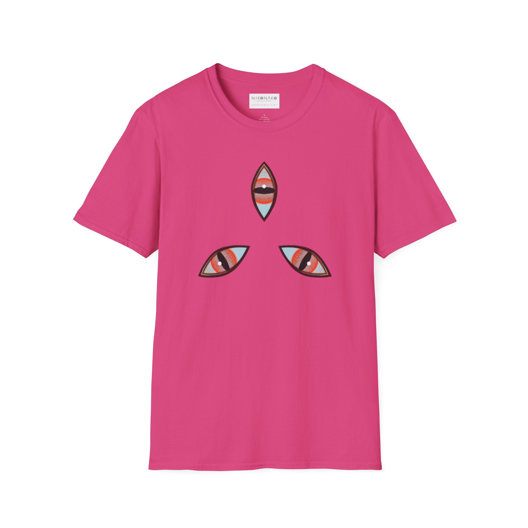 Geometric Tribal Pattern T-Shirt | Kaleidoscope Triangle Eye Motif