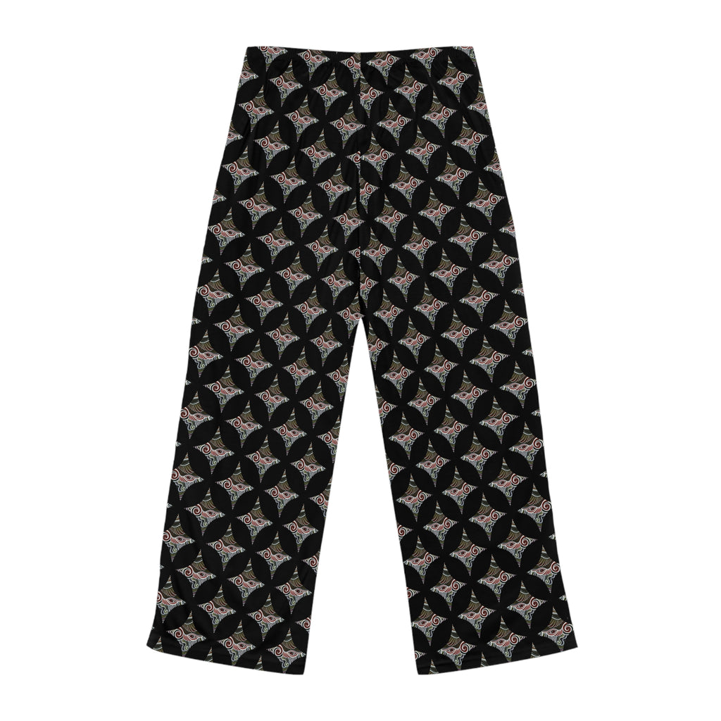 Floral Starburst Women's Pajama Pants — Soft All-Over Print Lounge Pants