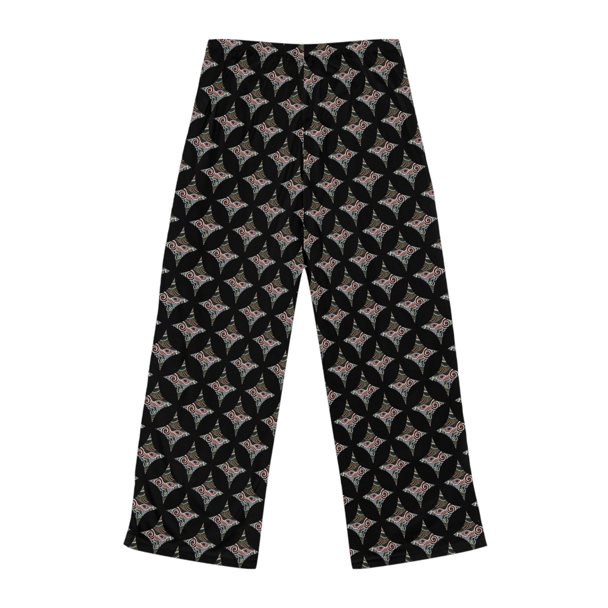 Floral Starburst Women's Pajama Pants — Soft All-Over Print Lounge Pants
