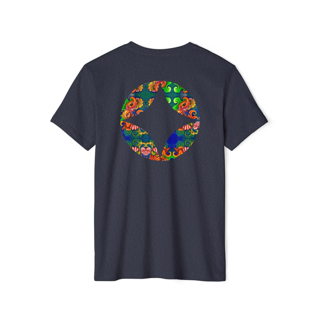 Psychedelic Floral Diamond T‑Shirt — Colorful Retro Pattern Tee #oigr88443