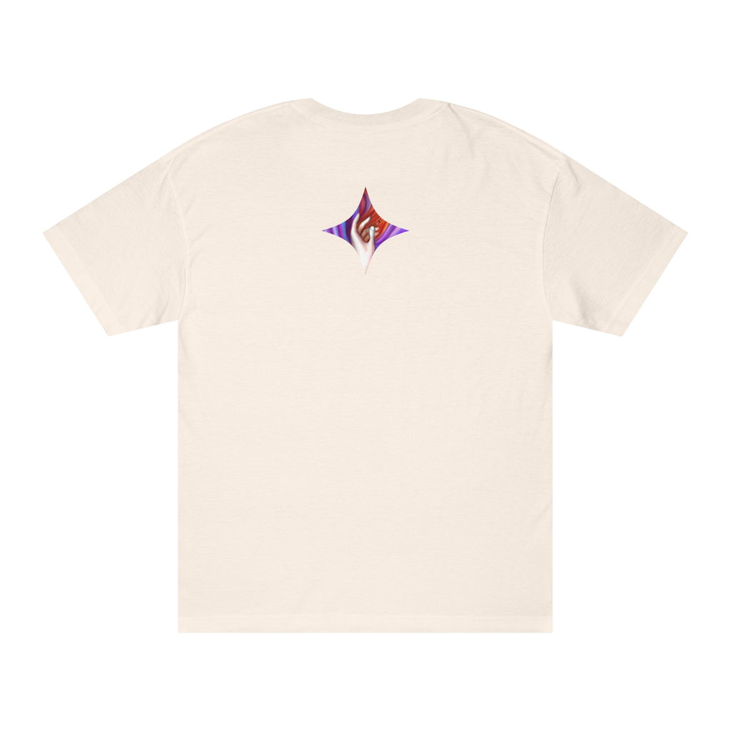 Abstract Starburst Graphic Tee — Colorful Psychedelic Diamond Design #kg8799