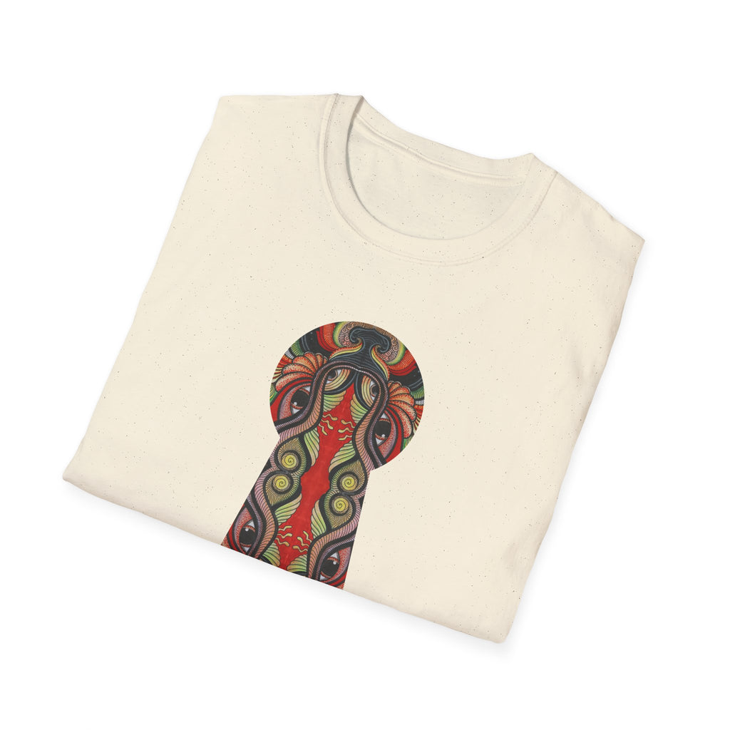 Keyhole & Star Psychedelic Graphic T-Shirt #fd763