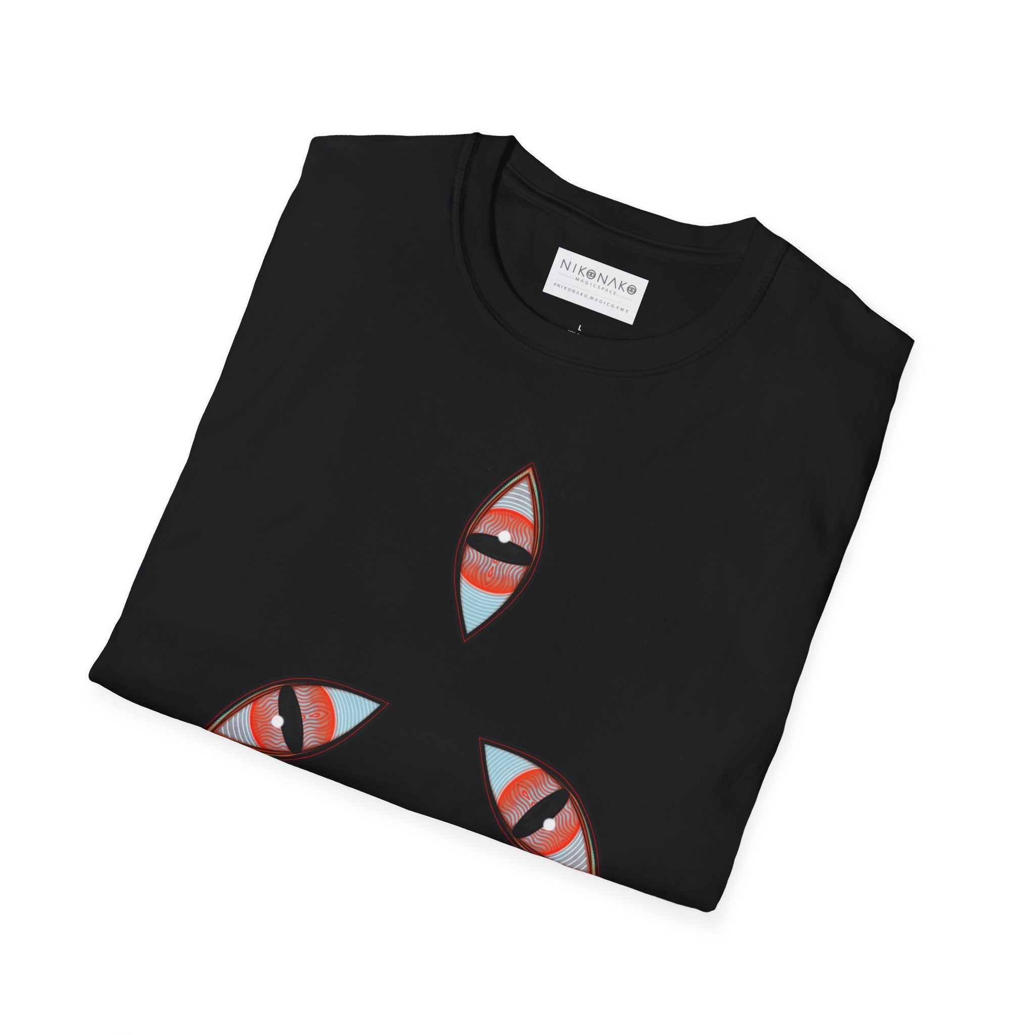 Geometric Tribal Pattern T-Shirt | Kaleidoscope Triangle Eye Motif