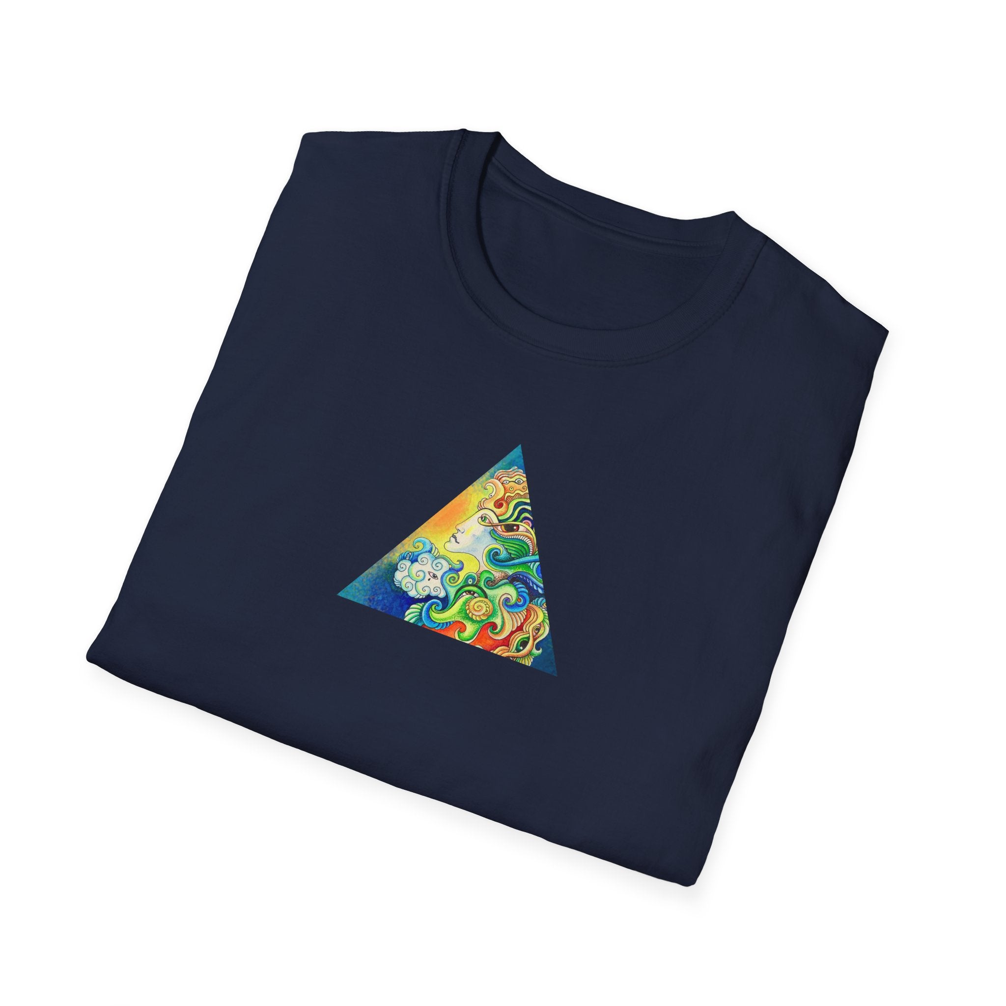 Psychedelic Prism Triangle T-Shirt #h7432887