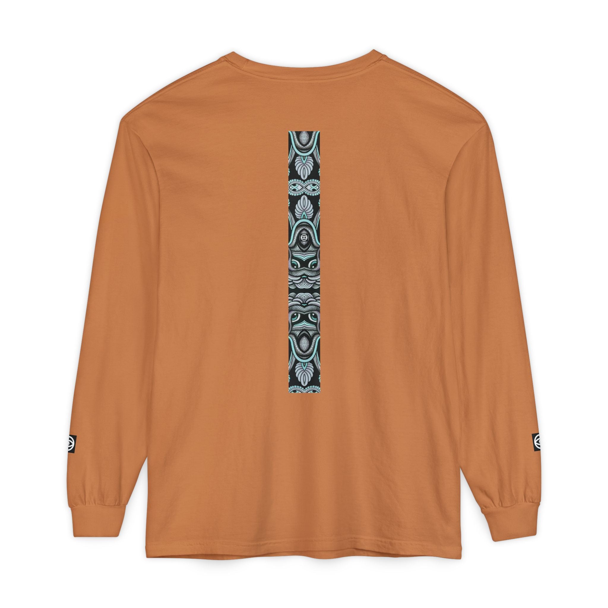 Men's/Women's Long Sleeve T-Shirt — Vertical Geometric Stripe Graphic #kjgd64258