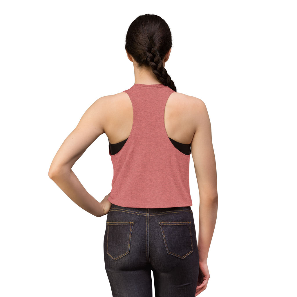Starburst Peacock Crop Top — Women's Artistic Geometric Tank #w1199663