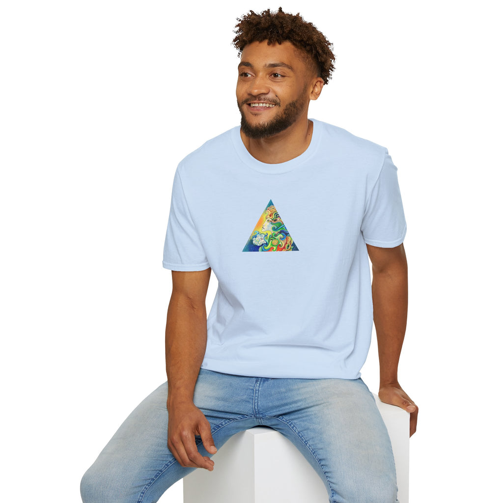 Psychedelic Prism Triangle T-Shirt #h7432887