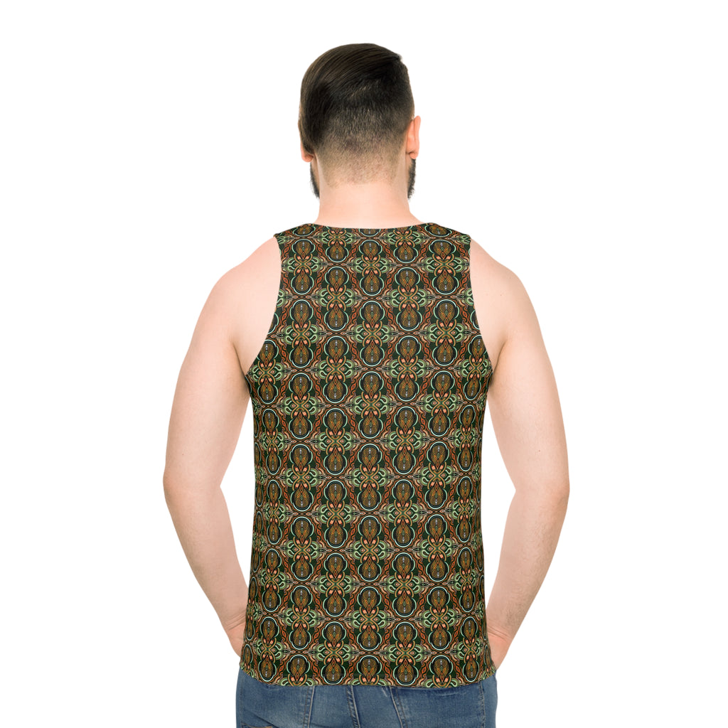 Bohemian Paisley All-Over Print Tank #kh0874
