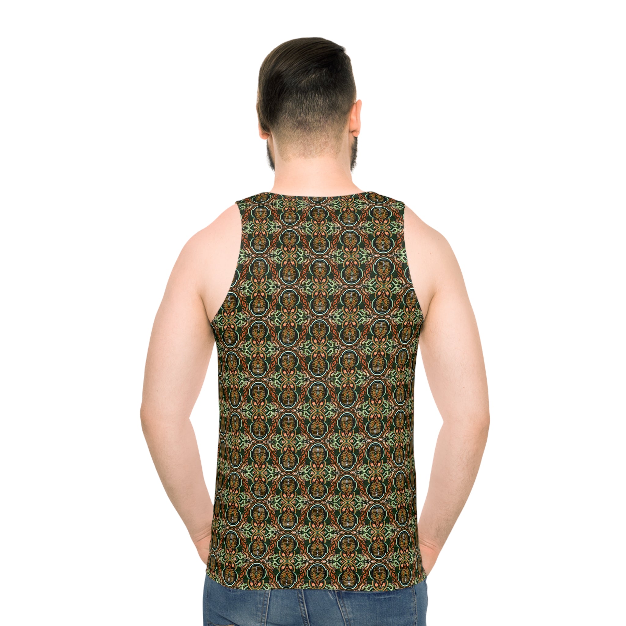 Bohemian Paisley All-Over Print Tank #kh0874