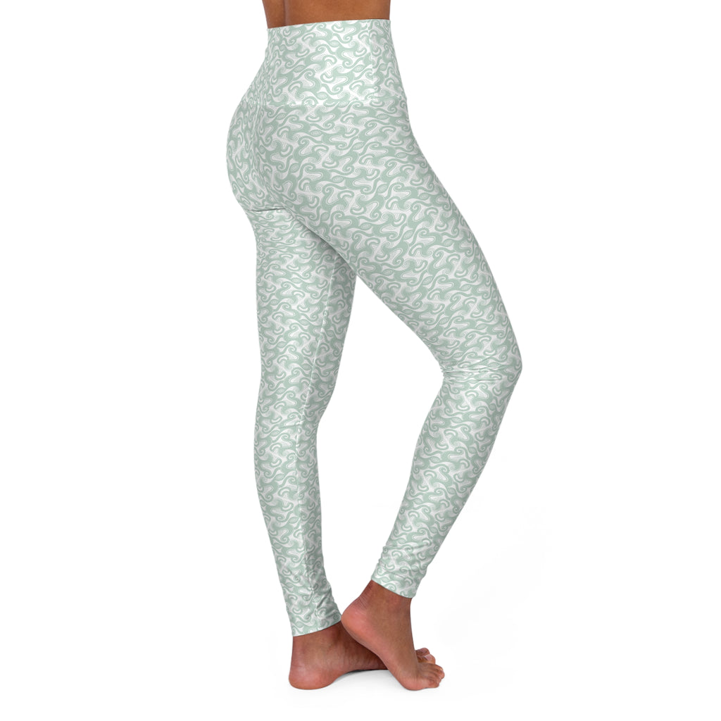 High Waisted Yoga Leggings (AOP) #YL1