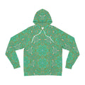 Green Mandala All-Over Print Hoodie — Boho Kaleidoscope Streetwear #h9757